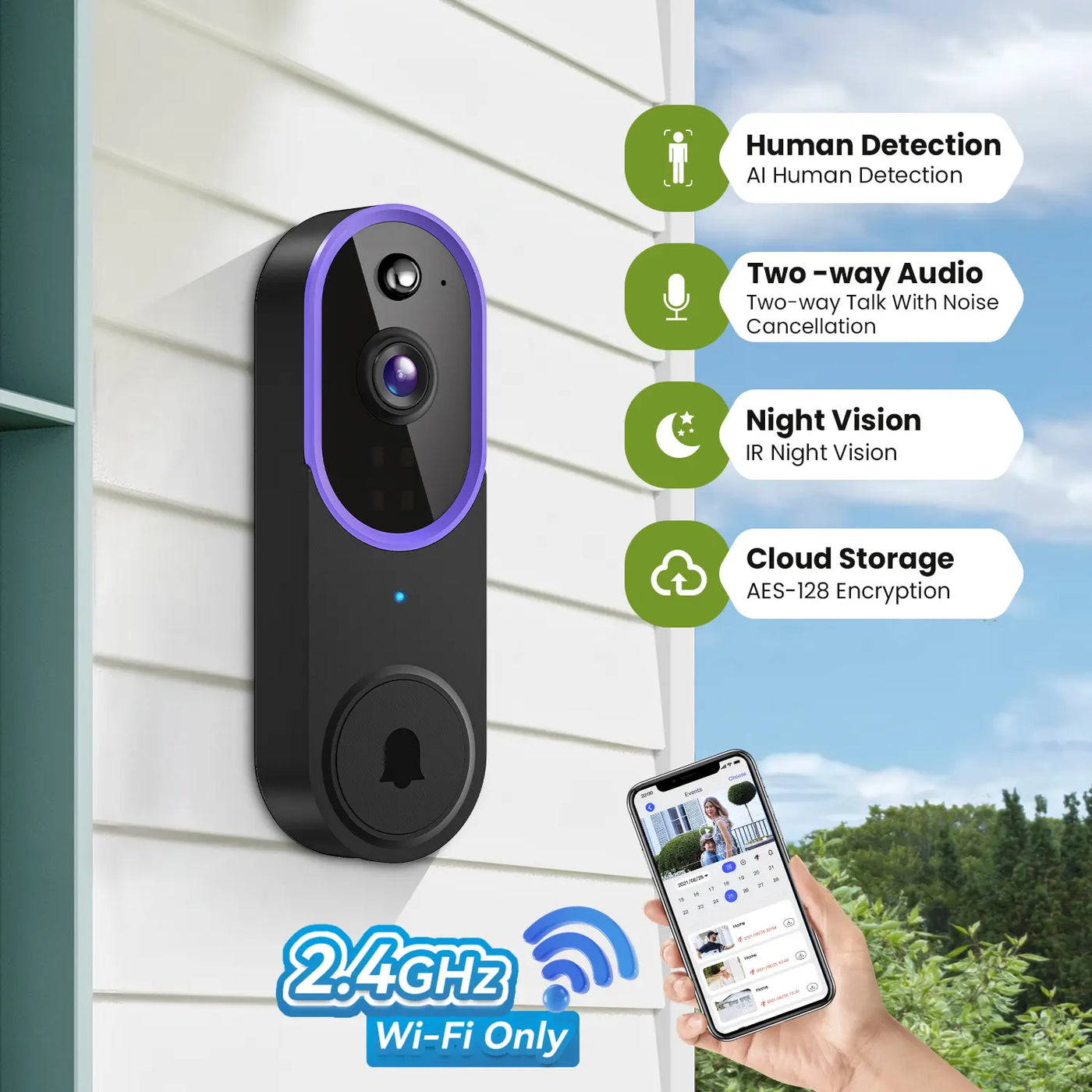  NEOS Smart Wireless Video Doorbell - Image 2