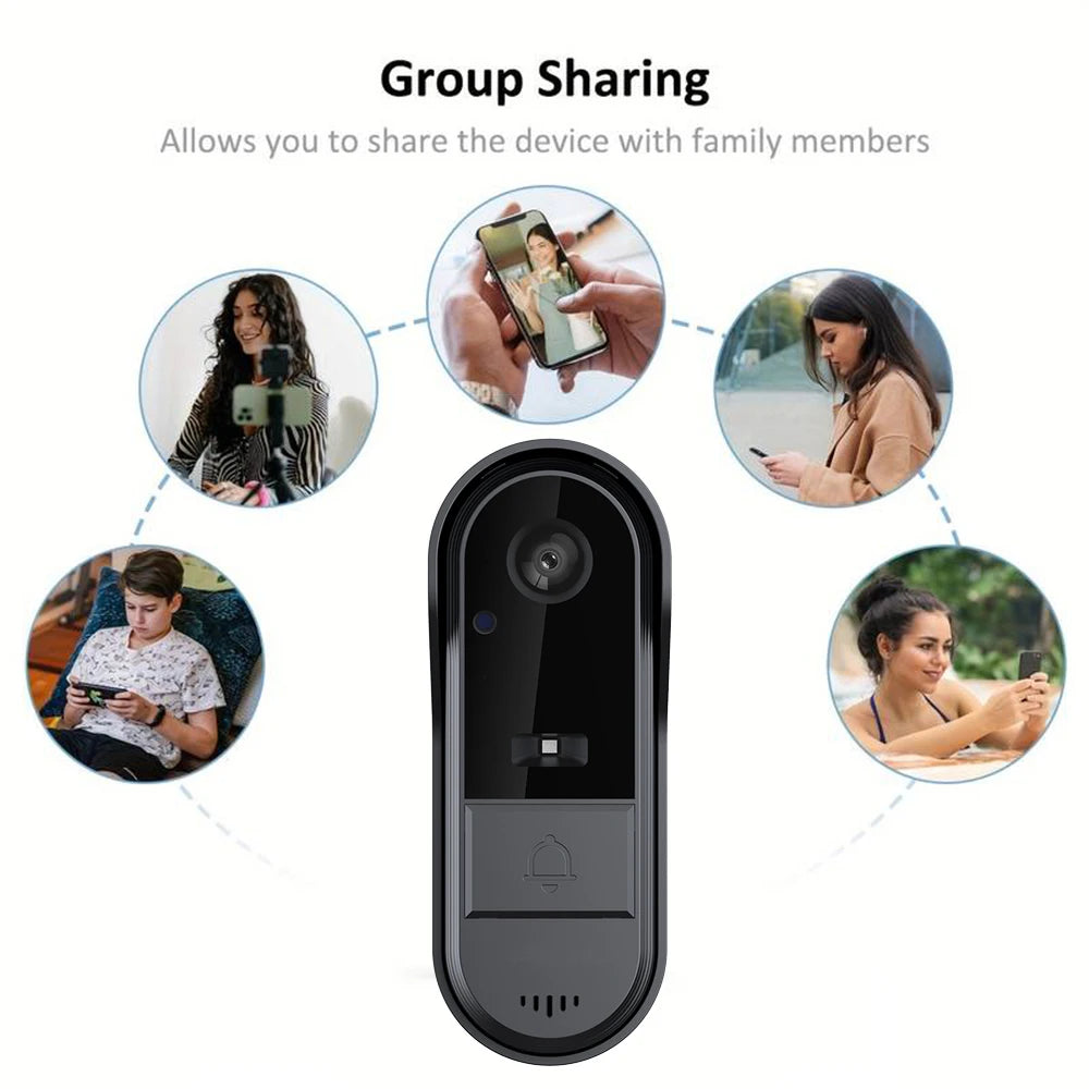 Tuya Smart Wifi Outdoor Wireless Doorbell with Camera Waterproof Visual Intercom HD Night Vision Motion Detector Video Doorbell